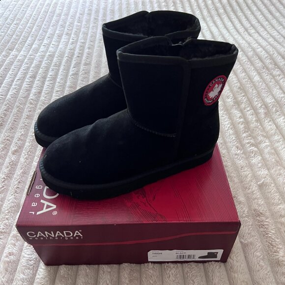 WOMEN'S CANADA WEATHER GEAR TRIOS BOOTIE-BLACK-SIZE 7-NEW IN BOX! - Picture 1 of 2